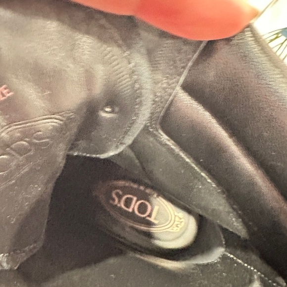 TOD'S women shoes boots heel Europe 38.5 Black Suede. Made in Italy S9210 - Picture 11 of 12